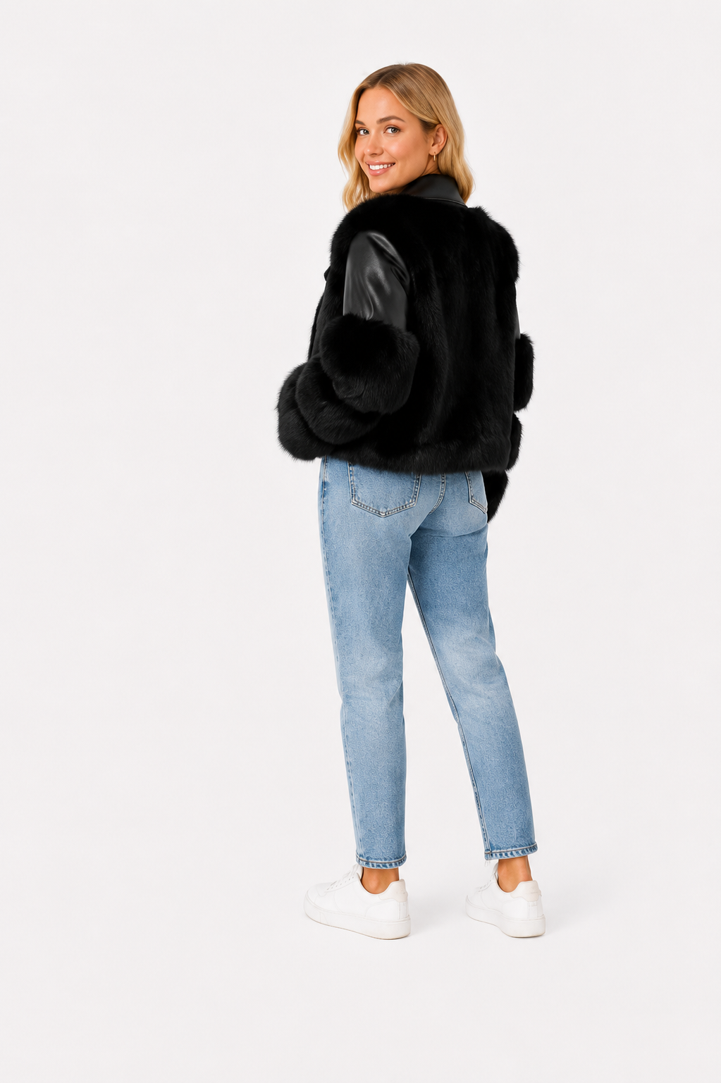 Gabriela - Chaqueta de piel de cuero de lujo
