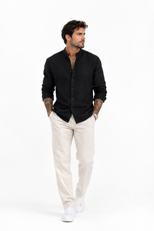 Hugo - Camisa de lino de botones
